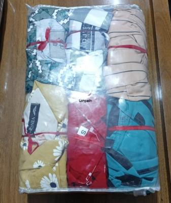 Checks print mix shirts