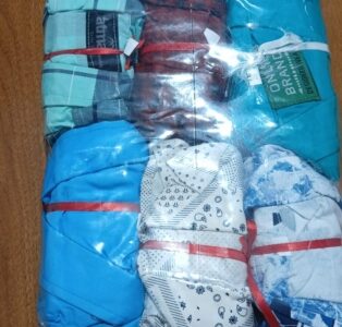 Checks print mix shirts