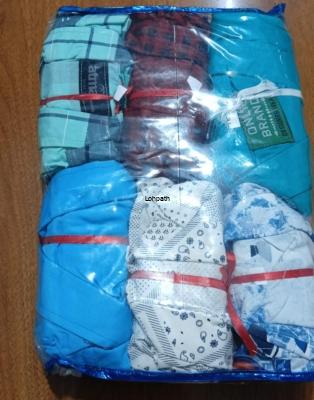 Checks print mix shirts